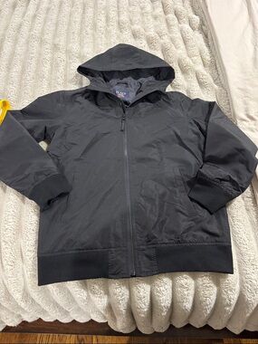 The Children's Place Black Hooded Windbreaker Jacket